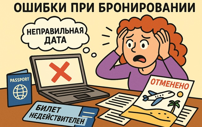 ошибки бронирования